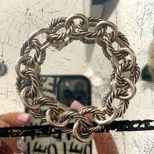 David Yurman sterling link bracelet.